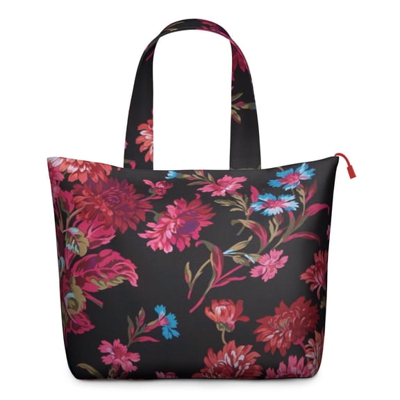 Flower Women's Large Weekend Travel Bag Moving Canvas Handbag Thick Double Layer Beach Weekend Travel Unisex Hospital Maternity Delivery with Toiletry Waterproof