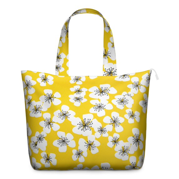 Flower Women's Large Weekend Travel Bag Moving Canvas Handbag Thick Double Layer Beach Weekend Travel Unisex Hospital Maternity Delivery with Toiletry Waterproof