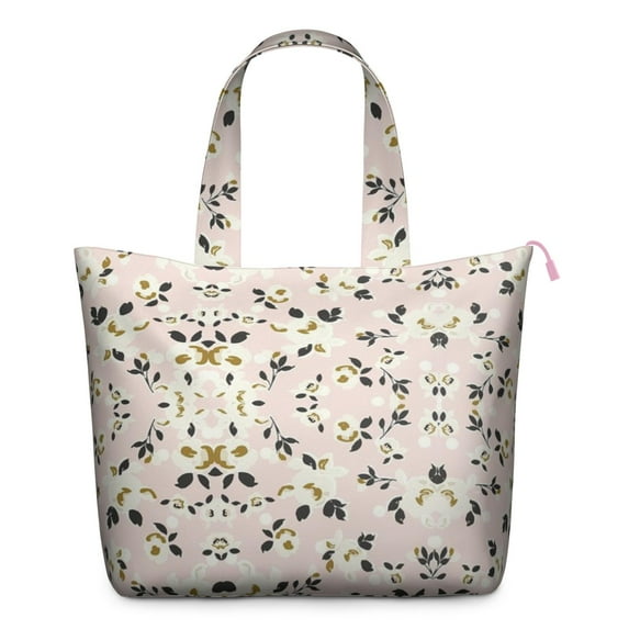 Flower Women's Large Weekend Travel Bag Moving Canvas Handbag Thick Double Layer Beach Weekend Travel Unisex Hospital Maternity Delivery with Toiletry Waterproof