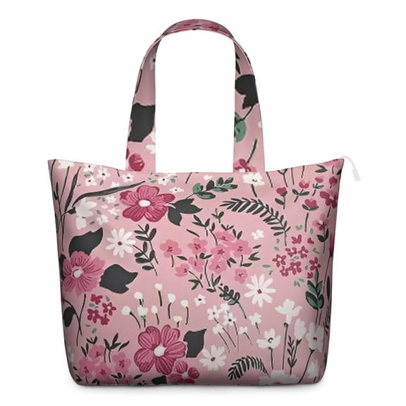Flower Women's Large Weekend Travel Bag Moving Canvas Handbag Thick Double Layer Beach Weekend Travel Unisex Hospital Maternity Delivery with Toiletry Waterproof