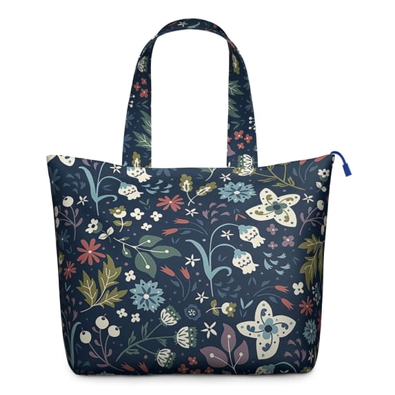 Flower Women's Large Weekend Travel Bag Moving Canvas Handbag Thick Double Layer Beach Weekend Travel Unisex Hospital Maternity Delivery with Toiletry Waterproof