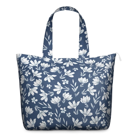 Flower Women's Large Weekend Travel Bag Moving Canvas Handbag Thick Double Layer Beach Weekend Travel Unisex Hospital Maternity Delivery with Toiletry Waterproof