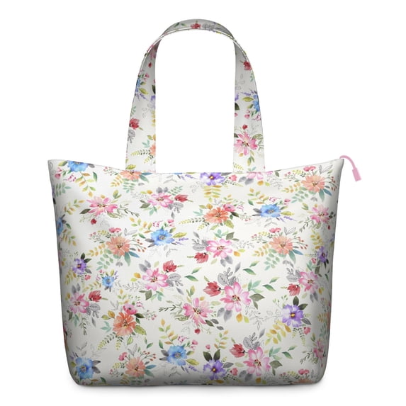 Flower Women's Large Weekend Travel Bag Moving Canvas Handbag Thick Double Layer Beach Weekend Travel Unisex Hospital Maternity Delivery with Toiletry Waterproof