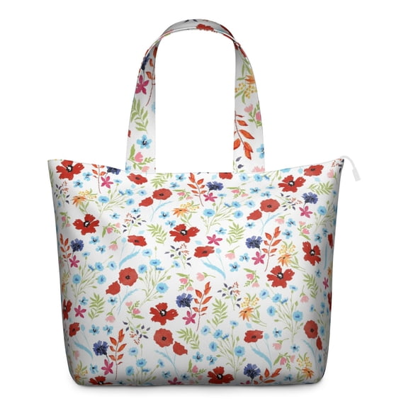Flower Women's Large Weekend Travel Bag Moving Canvas Handbag Thick Double Layer Beach Weekend Travel Unisex Hospital Maternity Delivery with Toiletry Waterproof
