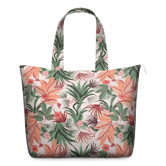 Flower Women's Large Weekend Travel Bag Moving Canvas Handbag Thick Double Layer Beach Weekend Travel Unisex Hospital Maternity Delivery with Toiletry Waterproof