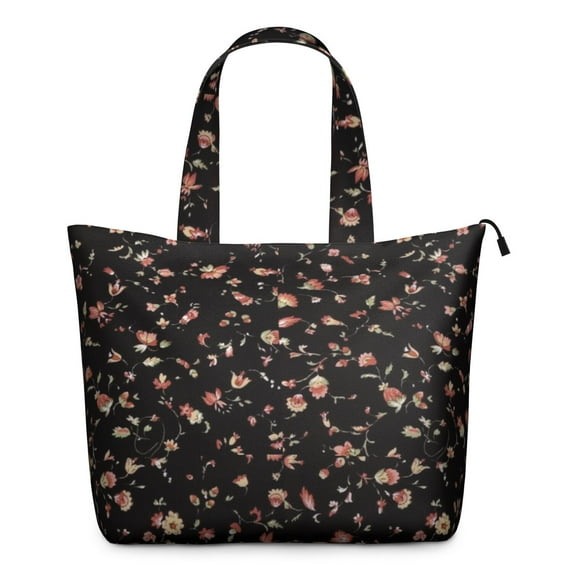 Flower Women's Large Weekend Travel Bag Moving Canvas Handbag Thick Double Layer Beach Weekend Travel Unisex Hospital Maternity Delivery with Toiletry Waterproof