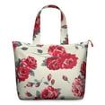 thumbnail image 1 of Flower Women's Large Weekend Travel Bag Moving Canvas Handbag Thick Double Layer Beach Weekend Travel Unisex Hospital Maternity Delivery with Toiletry Waterproof, 1 of 5