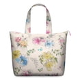 thumbnail image 1 of Flower Women's Large Weekend Travel Bag Moving Canvas Handbag Thick Double Layer Beach Weekend Travel Unisex Hospital Maternity Delivery with Toiletry Waterproof, 1 of 5