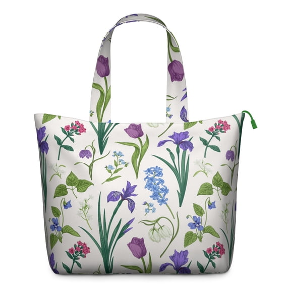 Flower Women's Large Weekend Travel Bag Moving Canvas Handbag Thick Double Layer Beach Weekend Travel Unisex Hospital Maternity Delivery with Toiletry Waterproof