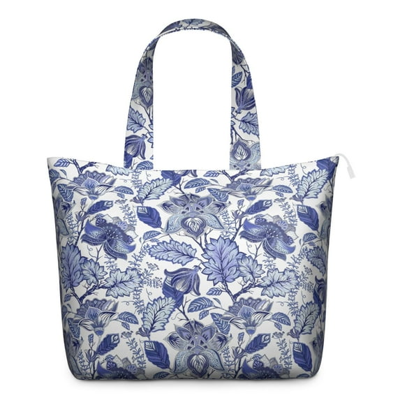 Flower Women's Large Weekend Travel Bag Moving Canvas Handbag Thick Double Layer Beach Weekend Travel Unisex Hospital Maternity Delivery with Toiletry Waterproof