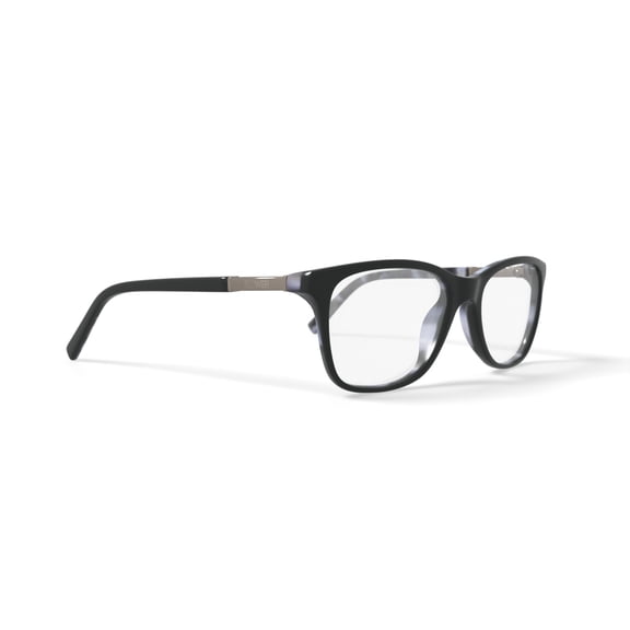 Flower Women's Square Eyeglasses, FLR6015, Skylar, Black, 53-18-140, with Case