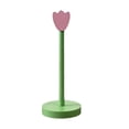 thumbnail image 1 of Flower Wood Tissue Storage Shelf No Punching Roll Paper Holder for Kitchen, 1 of 6