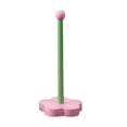 thumbnail image 1 of Flower Wood Tissue Storage Shelf No Punching Roll Paper Holder for Kitchen, 1 of 6