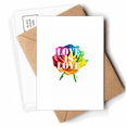 thumbnail image 1 of Flower Wrap Identifies Rainbow Equality Postcards Envelopes Blank Note Cards Mailing, 1 of 4