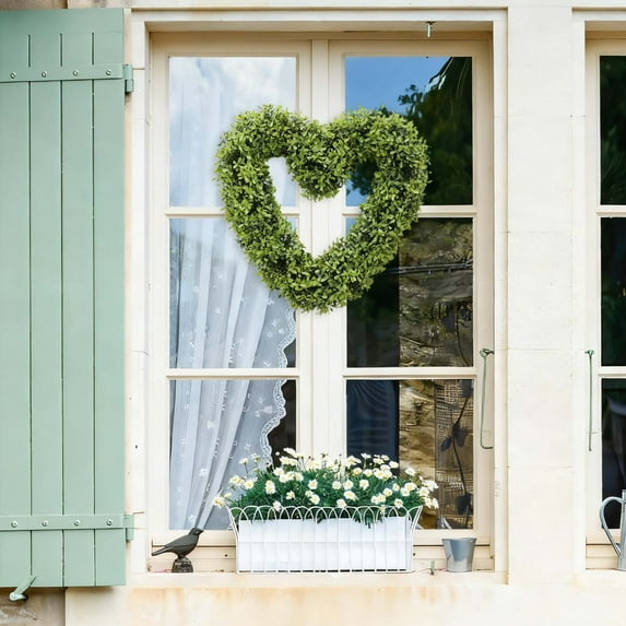 Flower Wreath *1 Love Simulation Green Plant Garland Can Be Hung on the White Wall As the Focus of Home and Can Also Decorate the Wedding Arch To Convey Meaningful Romantic