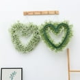 thumbnail image 1 of Flower Wreath and Greenery Garland for Wedding and Home Decoration  Heart Shaped Boxwood Topiary Faux Plants And Trees Holiday Valentine's Day  Easter Decoration, 1 of 9