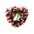 thumbnail image 1 of Florist Flower Wreath Rose Garland for Home Wall Wedding Decoration (red Pink-Heart-Shaped), 1 of 6