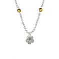thumbnail image 1 of Flower Yellow Crystal Fiona Necklace, 1 of 1