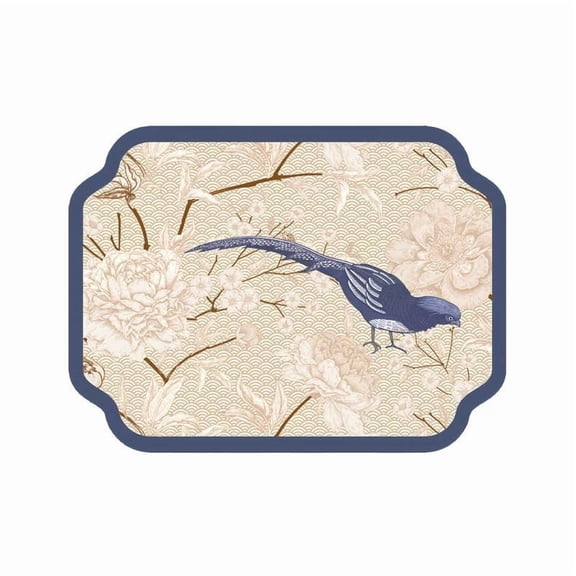 Flower and Bird Series Algae Mud Kitchen Counter Drainage Mat - 40x60cm, Water-Absorbent Non-Slip Floor Mat for Kitchen and Bathroom