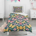 thumbnail image 1 of Flower and Butterfly Duvet Cover and Pillowcase Set for Single Bedding, Bedroom Accessories for Kids Teens, 1 of 5