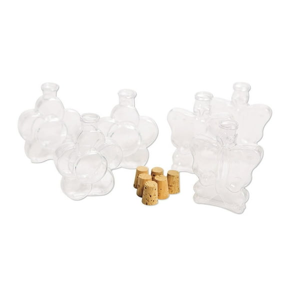 Flower and Butterfly Sand Art Bottle Assortment (Pack of 6)