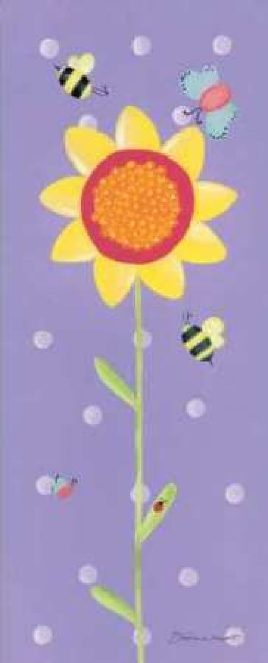Flower and Friends Canvas Art - Stephanie Marrott (10 x 20)