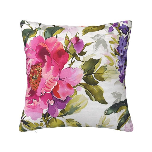 Flower art feature Decorative pillowcase, pillow cover, outdoor cushion