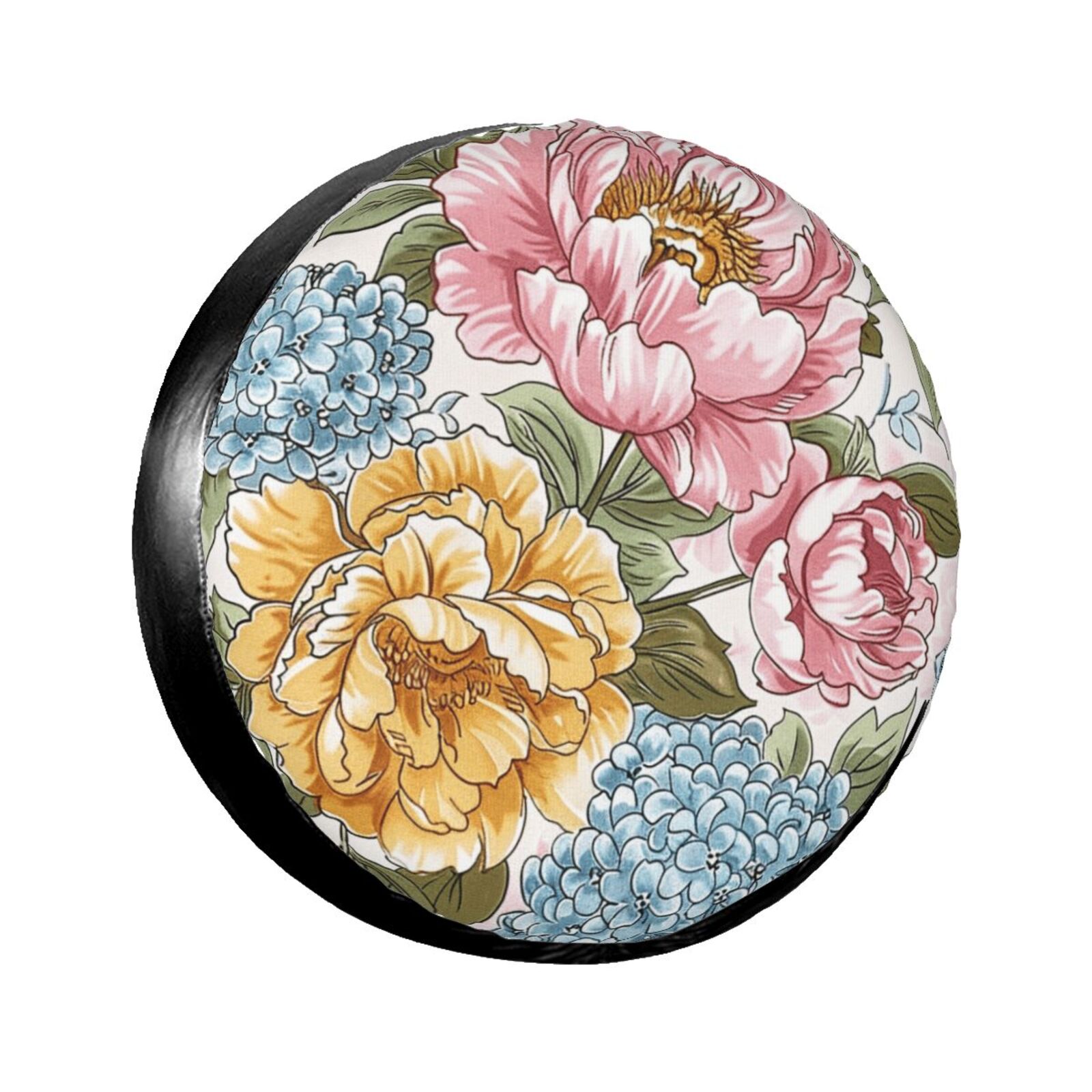 Flower art painting Weatherproof tire protection cover spare tire cover