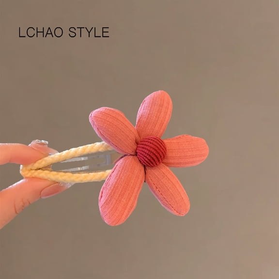 Flower bangs clip sweet girl sense side clip fall and winter net red new hairpin