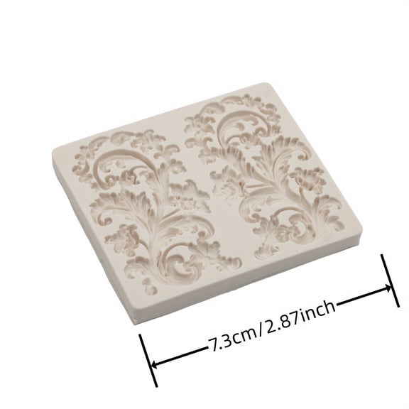 Flower embossed design silicone mold | DIY fondant chocolate cake baking mold | Home decoration resin clay modeling tool