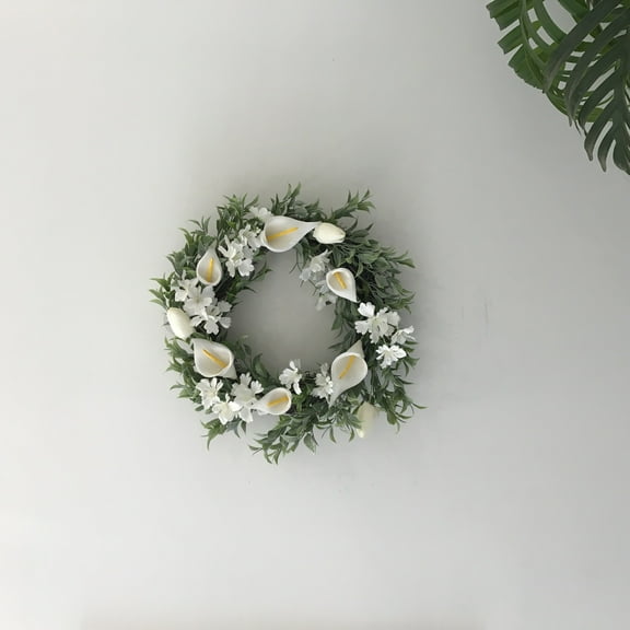 Flower garland simulation flower wreath decoration Four Seasons Horseshoe Lotus Festival Flower wreath door flower wreath decoration flower wreath