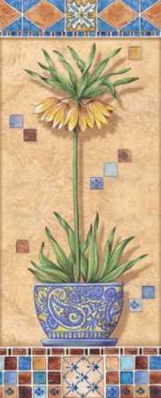 Flower in Greece IV Canvas Art - Charlene Audrey (10 x 20)