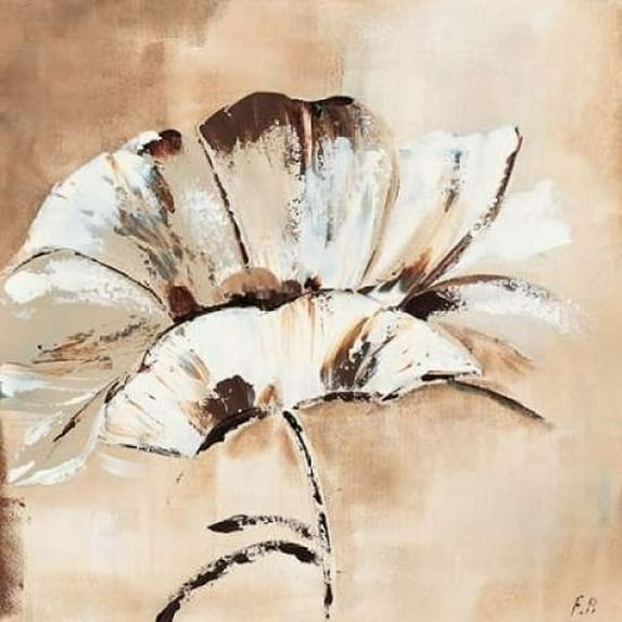 Flower in beige I Poster Print by Florenti (12 x 12)