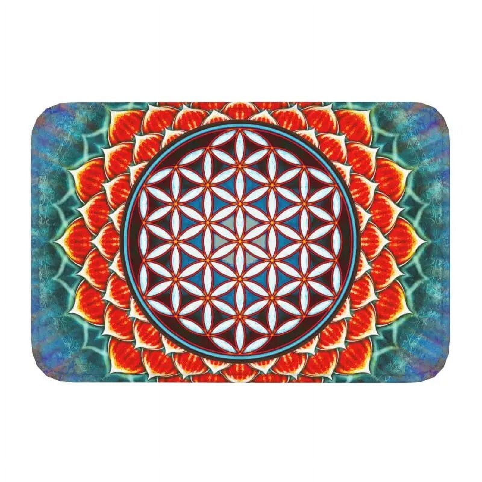 Flower of Life Mandala Carpet AntiSlip Bathroom Rug Hallway Doormat