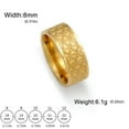 thumbnail image 1 of Flower of Life Ring Stainless Steel Couple Rings Amulet Sacred Geometry Jewelry, 1 of 6