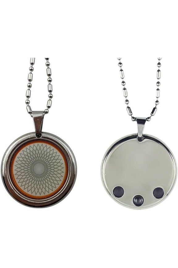 Flower of Life Stainless Steel Shield Defender Power Amulet Necklace