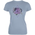thumbnail image 1 of Flower of Life Watercolor Geometric Juniors Soft T Shirt Light Blue X-LG, 1 of 1