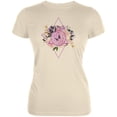 thumbnail image 1 of Flower of Life Watercolor Geometric Juniors Soft T Shirt Soft Cream SM, 1 of 1