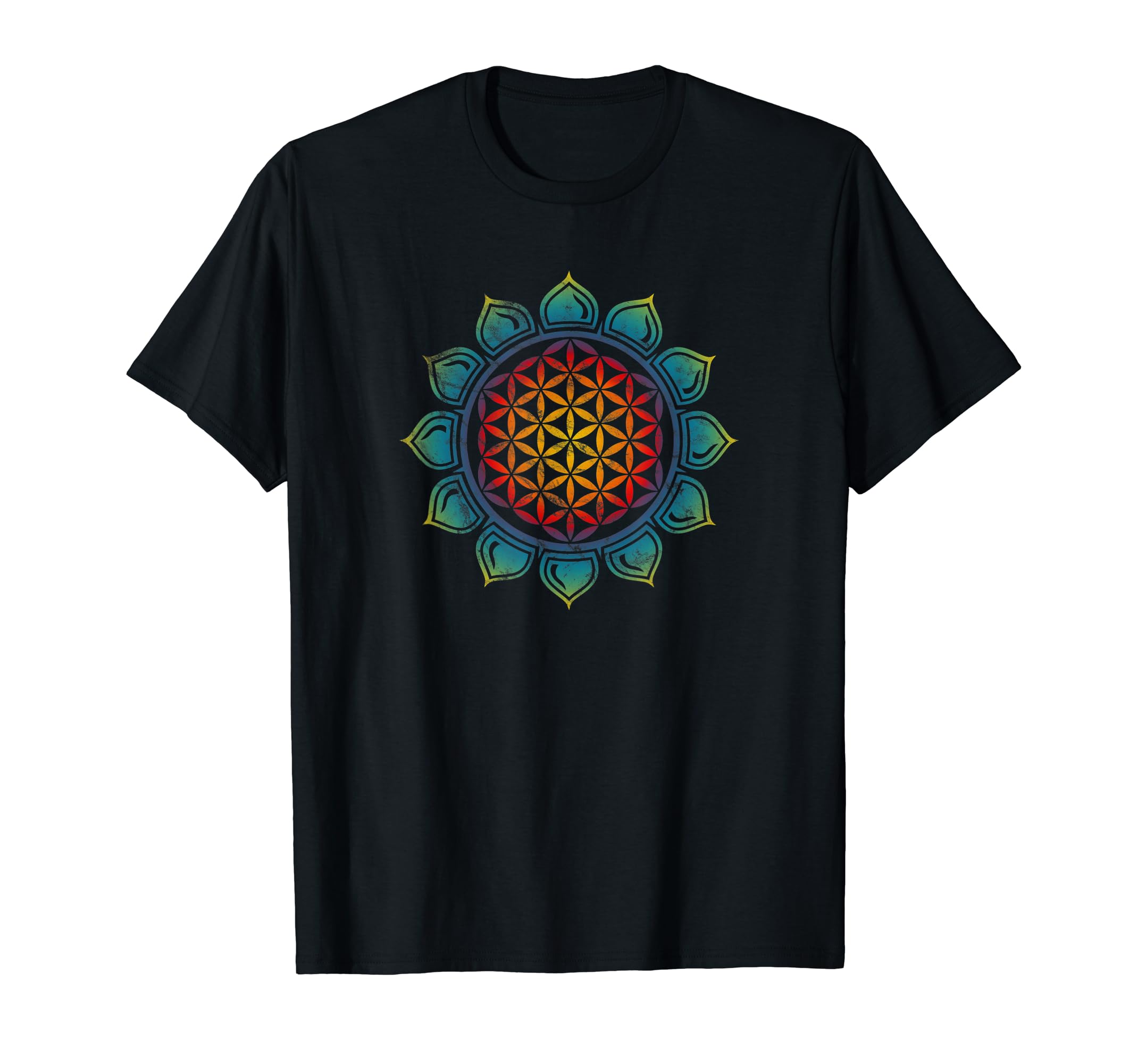 Flower of life, Lotus, Heart Chakra, Sacred Geometry, Yoga T-Shirt ...