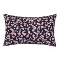 Flower pink Throw Pillow Covers 16" x 24" , Decorative Microfiber Soft