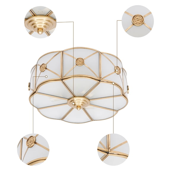 Flower-shaped European Ceiling Light Ceiling Pendant Light LED Chandelier Ceiling Lamp Fixture for Bedroom Kitchen Dimmable Design