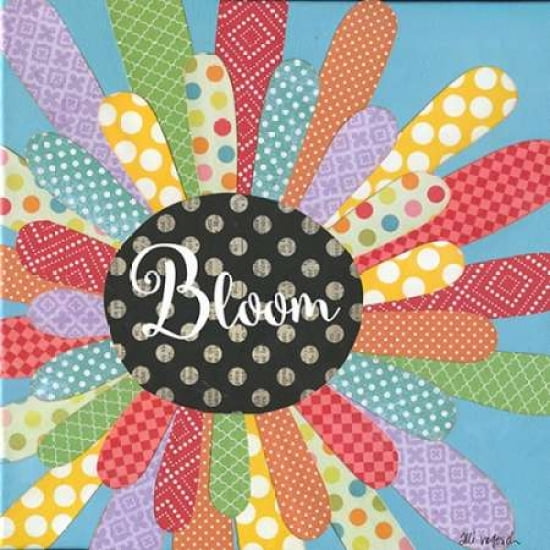 Flower with Words Canvas Art - Alli Rogosich (24 x 24)