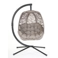 thumbnail image 1 of FlowerHouse Adult Steel Hanging Chair, Black, 1 of 4