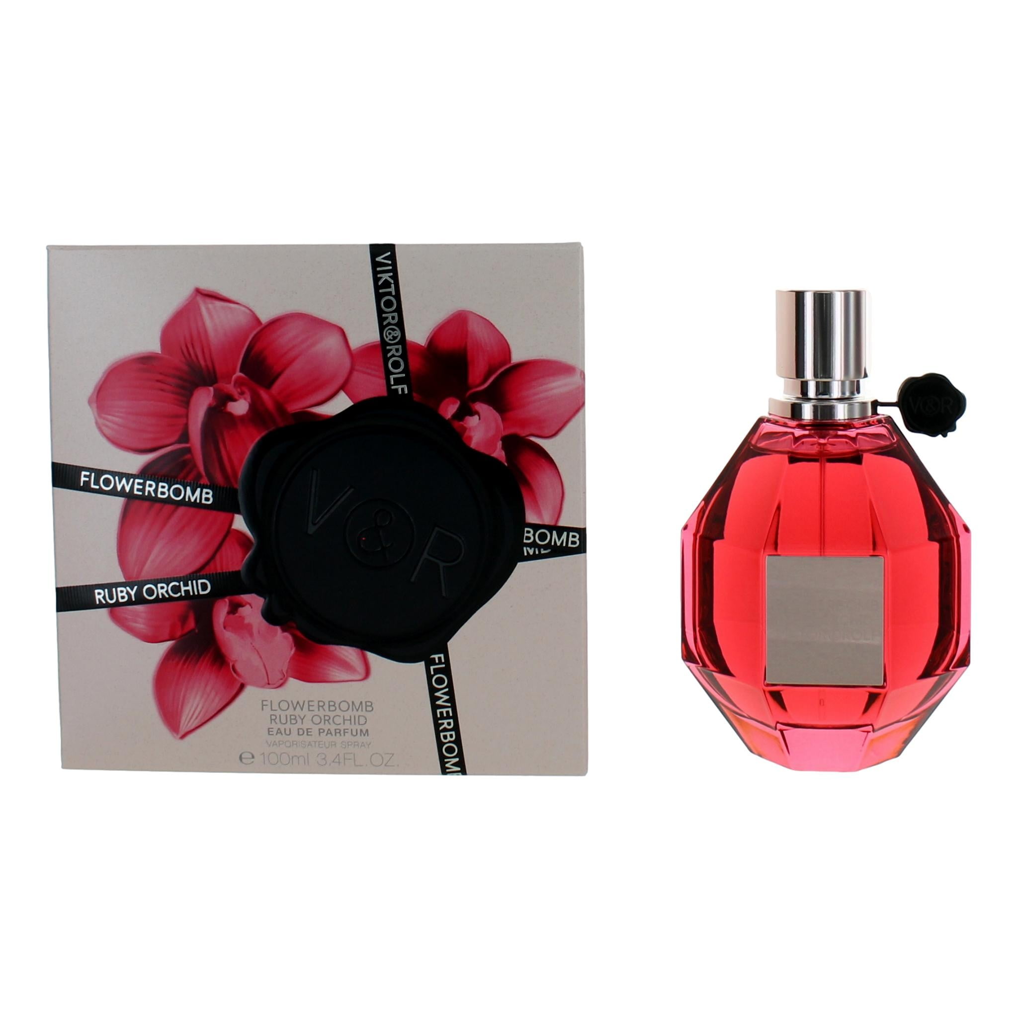 Flowerbomb Ruby Orchid Eau De Parfum Spray By Viktor & Rolf - 3.4 oz Flowerbomb Ruby Orchid Eau De Parfum Spray By Viktor & Rolf - 3.4 oz