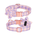 thumbnail image 1 of Flowered Dog Collar, Adjustable Dog Collar Floral Pattern, Pet Collar For Small Medium To Large Dogs, 1 of 5