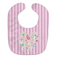 thumbnail image 1 of Flowered Heart Baby Bib, 1 of 3