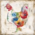 thumbnail image 1 of Flowered Hen Poster Print by Carol Robinson, 1 of 2
