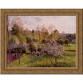 thumbnail image 1 of Flowering Apple Trees, Eragny 24x20 Gold Ornate Wood Framed Canvas Art by Pissarro, Camille, 1 of 2