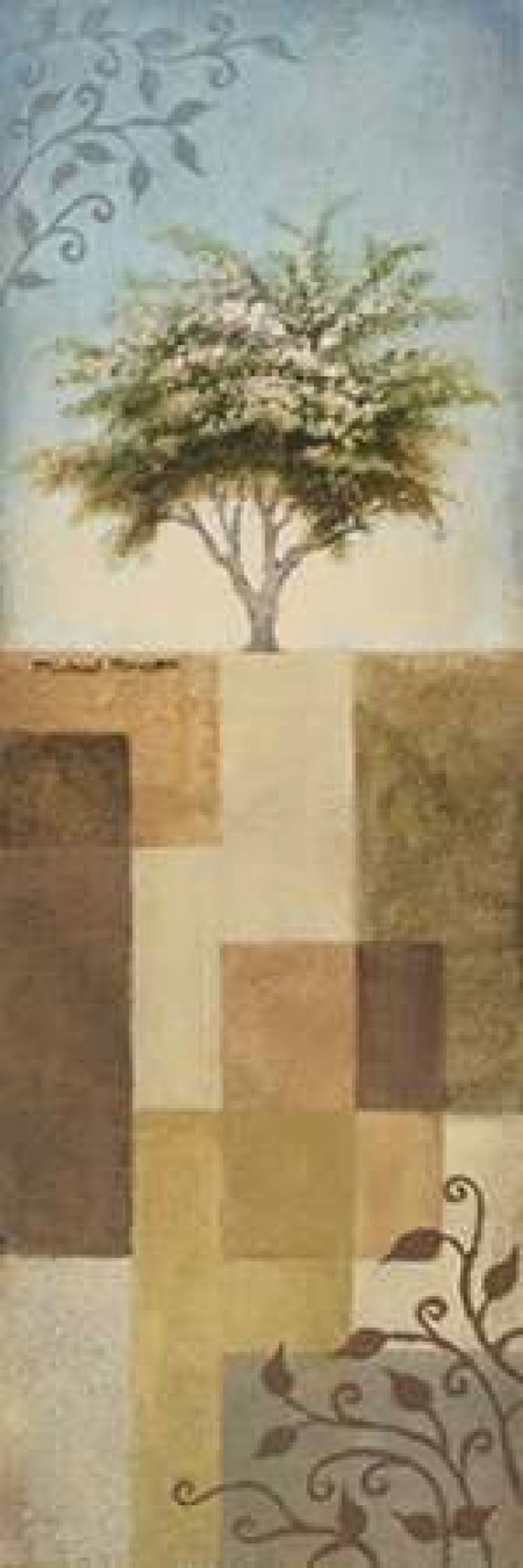 Flowering Crab Tree Canvas Art - Michael Marcon (8 x 24)