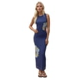 thumbnail image 1 of Flowering Crew Neck Bodycon Dress, 1 of 7